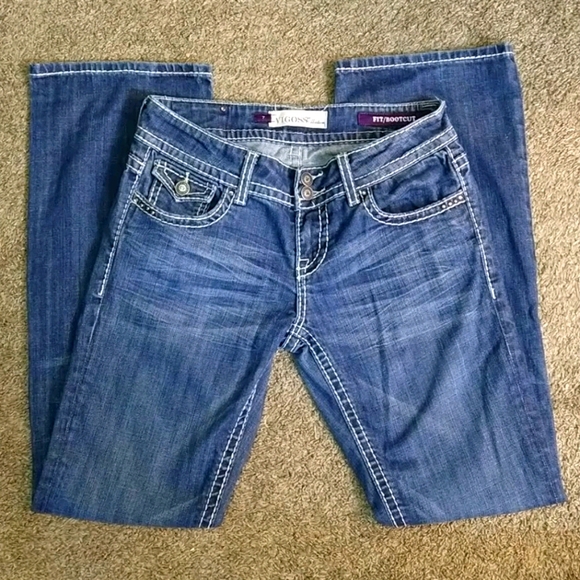 Vigoss Denim - Vigoss Collection designer bootcut jeans, size 7